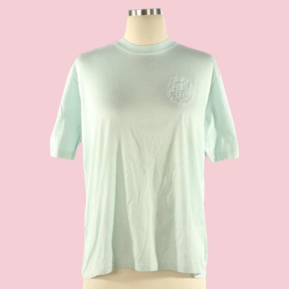 Hermès Vintage Embroidered Logo Tee Shirt - Picture 1 of 2
